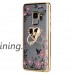 PHEZEN Galaxy S9 Case Luxury Ring Kickstand Shockproof Glitter Floral Cute Slim Bling Diamond Girls Protection Soft Flexible Clear Silicone Bumper Cover for Samsung Galaxy S9 Gold Love Ring - B07DQB9VP3